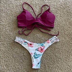 Zaful Floral Bikini Set